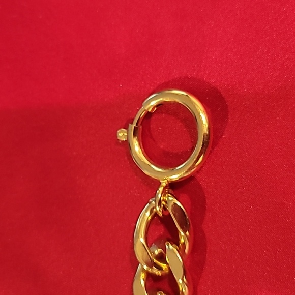 Gold Cuban Chain Bracelet New - Picture 2 of 4